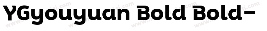 YGyouyuan Bold Bold字体转换
